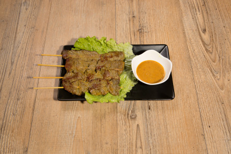 Brochettes De B Oelig;Uf Agrave; La Sauce Satay