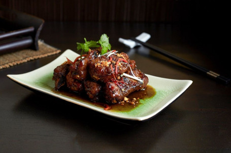 Chargrilled Pork Ribs With Minced Chilli And Lemon Grass