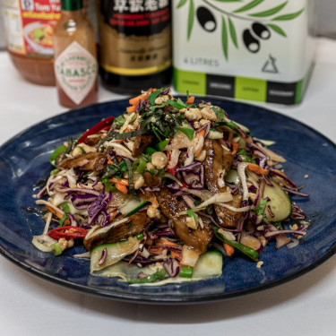 Not Duck Asian Noodle Salad With Fresh Herbs And Hoisin Dressing