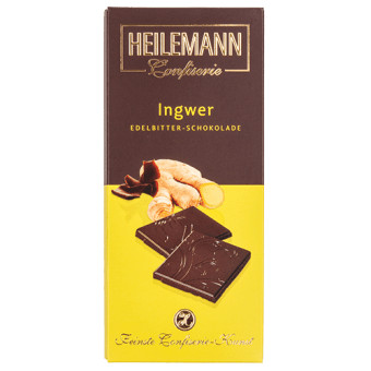 Tablette De Chocolat Noir Ultra-Mince Heilemann Au Gingembre