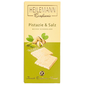 Heilemann Wafer-Thin Chocolate Bar Pistache Sel Chocolat Blanc