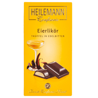 Tablette De Chocolat Heilemann Eggnog Truffe Noir