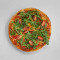 Pizza Mit Schinken, Mozzarella, Rucola Und Tomatenscheiben