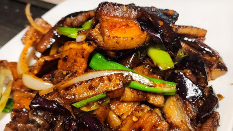 7. Spicy Pork Belly Eggplant