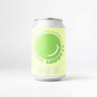 Happy J's Alcoholic Kombucha Mint Lime Can