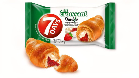 7Days Soft Croissant, Strawberry Vanilla Filling, Perfect Breakfast Pastry Or Snack