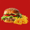 Vegetarian Burger N Fries Combo