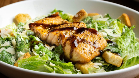 Caesar Salad With Roasted Balsamic Salmon
