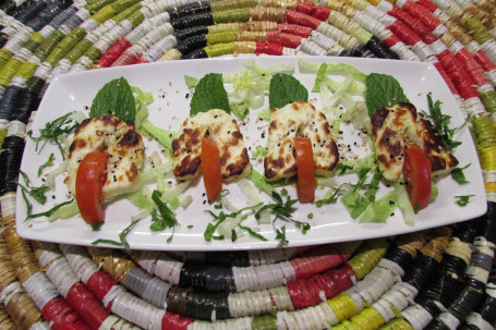 Grilled Halloumi Cheese (V, VG, GF)