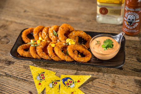Onion Rings With Chipotle Aioli