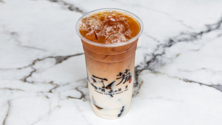 Grass Jelly Tea Latte (Large)