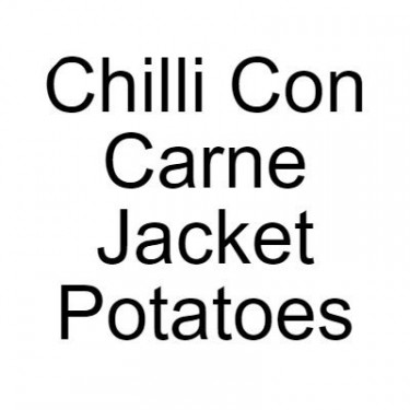 Chilli Con Carne Jacket Potatoes