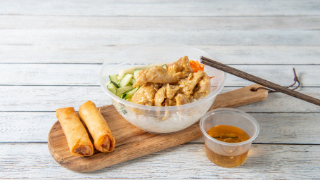 Creamy Peanut Satay Chicken Vietnamese Rice Box