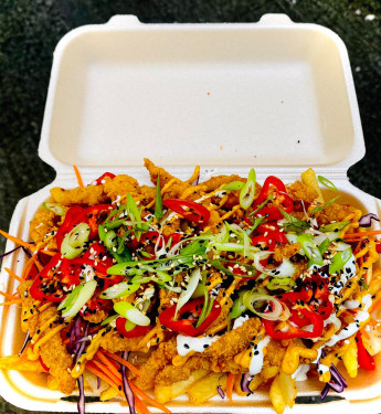 Asian Loaded Fries Salt And Chilli Chicken