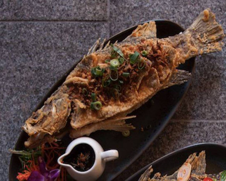 Crispy Baby Barramundi With Tamarind Sauce