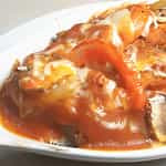 Baked Pork Loin W/Tomato Sauce Cheese On Rice Zhī Shì Xiān Jiā Jú Zhū Bā Fàn