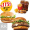 Combo Burger Lovers Pour 2 Zì Xuǎn Bǎo Èr Rén Cān