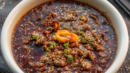 Boiled Beef In Spicy Szechuan Sauce Shuǐ Zhǔ Niú Ròu