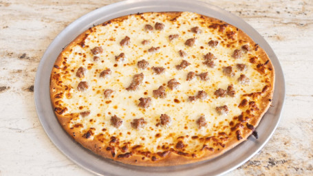 White Sausage Pizza (10 Small)