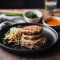 Tofu Patties Oolong Tea Soba ｜ kǎo yǒu jī dòu fǔ bǐng liáng bàn wū lóng chá miàn