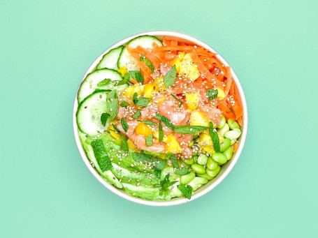 Poke Bowl Saumon Mangue Menthe