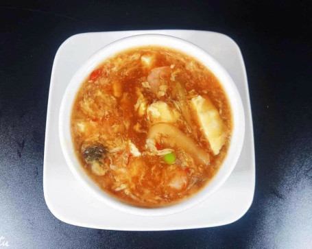 Hot Sour Soup (Shrimp And Pork) (Mild) Suān Là Tāng