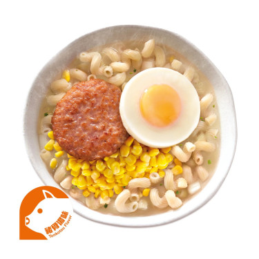 Ham N' Egg Twisty Pasta Saveur Tonkotsu Huǒ Tuǐ Bā Dàn Niǔ Niǔ Fěn Zhū Gǔ Tāng Wèi