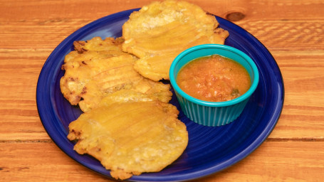 Fried Plantain With Hogao (3) Tostones