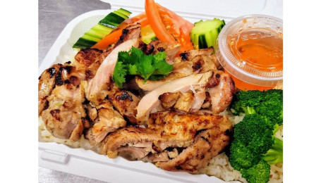 Thai Bbq Chicken On Rice (Khao-Gai-Yang)