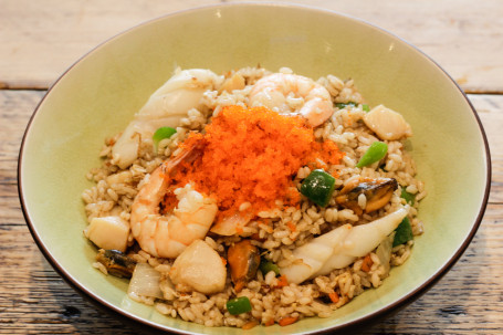 Miyagi's Special Seafood Fried Rice Běi Hǎi Dào Bào Yú Zhī Hǎi Xiān Fēi Yú Zǐ Chǎo Fàn