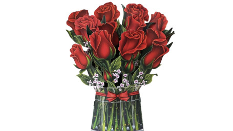 Paper Bouquet Red Roses