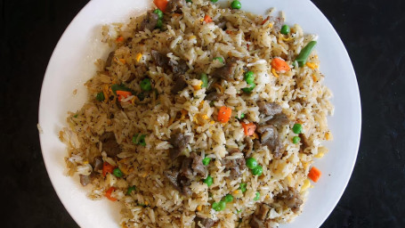 Black Pepper Beef Vege Fried Rice