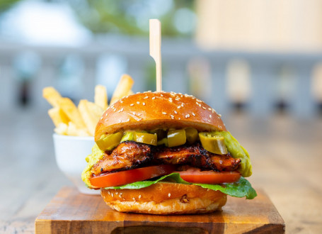 Chipotle Chicken Burger (Includes Fries)