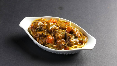 En5. Cheesy Baked Hong Kong Style Curry Chicken On Rice Pasta Gǎng Shì Kā Lí Zhī Shì Jú Jī Ròu Fàn Yì Fěn