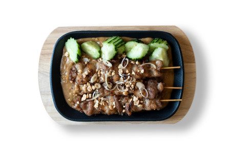 Satay Skewers Pork Belly X 3 Xiāng Máo Chuàn Shāo Zhū Nǎn Ròu (3Chuàn