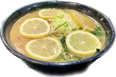 Premium Soy Sauce Taste Soup Ramen With Fresh Lemon