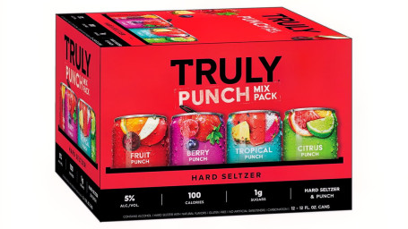 Truly Punch Mix, Paquet De 12 Canettes De 12 Oz