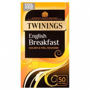 Twinings English Breakfast Teabags 50'S
