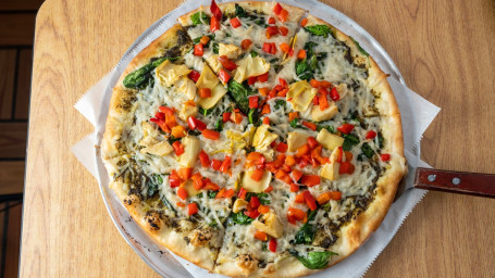 Vegan Basil Pesto Pizza (14