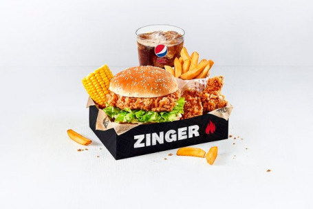 Zinger Box Meal Avec 2 Hot Wings