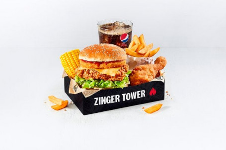 Zinger Tower Box Repas Avec 1 Pc Poulet