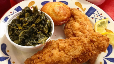 2 Pc. Fried Catfish Dinner