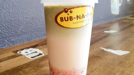 Matcha Strawberry Boba Jasmine Tea