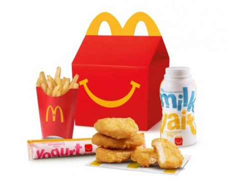 Happy Meal 4 Mcnuggets With Mini Fries [360-490 Cals]
