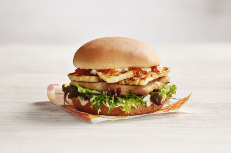 Halloumi Et Chicken Burger (3590 Kj).
