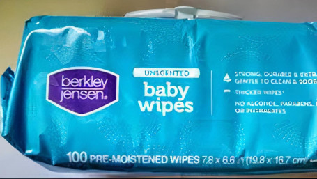 100 Ct Baby Wipes Unscented