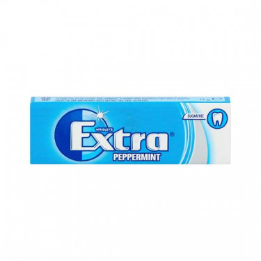 Chewing-Gum Extra Menthe Poivrée Sans Sucre 10 Pièces