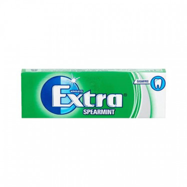 Chewing-Gum Extra Menthe Verte Sans Sucre 10 Pièces