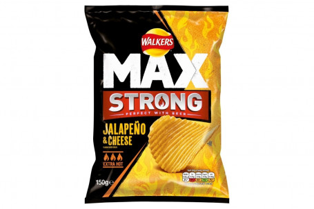 Walkers Max Strong Jalapeno Cheese Chips 150G