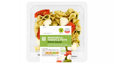 Co Op Mozzarella, Tomate Pesto Salade De Pâtes 195G